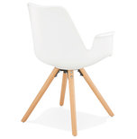 Design Stoel SKANOR Wit-Naturel