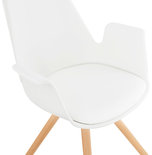 Design Stoel SKANOR Wit-Naturel