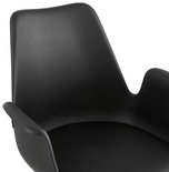 Design Stoel SKANOR Zwart-Naturel