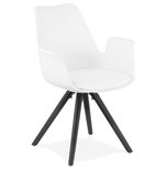 Design Stoel SKANOR Wit-Zwart