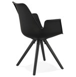 Design Stoel SKANOR Zwart-Zwart