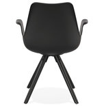 Design Stoel KOKLIKO Zwart-Zwart