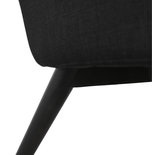 Fauteuil MISSY Zwart-Zwart