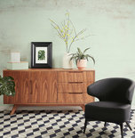 Fauteuil MISSY Zwart-Zwart