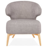 Fauteuil MISSY Grijs-Naturel