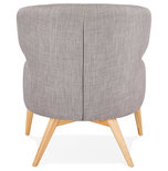 Fauteuil MISSY Grijs-Naturel