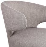 Fauteuil MISSY Grijs-Zwart