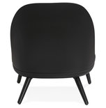 Fauteuil KAJOL Zwart-Donkergrijs