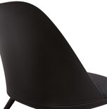 Fauteuil KAJOL Zwart-Donkergrijs