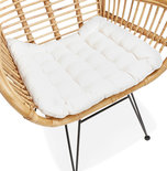 Fauteuil LOVIDOVI Naturel-Zwart