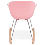 Schommelstoel KNEBEL Roze