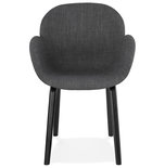 Design Stoel ELEGANS Donkergrijs-Zwart