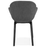 Design Stoel ELEGANS Donkergrijs-Zwart