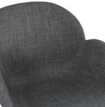 Design Stoel ELEGANS Donkergrijs-Zwart