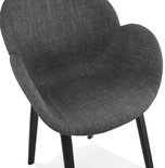 Design Stoel ELEGANS Donkergrijs-Zwart