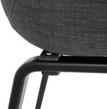 Design Stoel ELEGANS Donkergrijs-Zwart