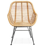Design Stoel PANDA Naturel-Zwart