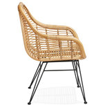 Design Stoel PANDA Naturel-Zwart