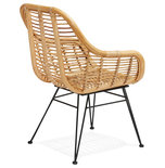 Design Stoel PANDA Naturel-Zwart