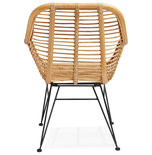 Design Stoel PANDA Naturel-Zwart