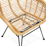 Design Stoel PANDA Naturel-Zwart