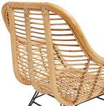 Design Stoel PANDA Naturel-Zwart