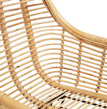 Design Stoel PANDA Naturel-Zwart