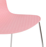 Eetkamerstoel BEE Roze-Chroom