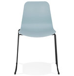 Eetkamerstoel BEE Blauw-Zwart