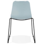 Eetkamerstoel BEE Blauw-Zwart