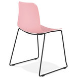 Eetkamerstoel BEE Roze-Zwart
