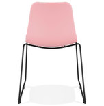 Eetkamerstoel BEE Roze-Zwart