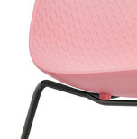 Eetkamerstoel BEE Roze-Zwart