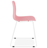 Eetkamerstoel BEE Roze-Wit