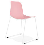 Eetkamerstoel BEE Roze-Wit