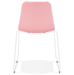 Eetkamerstoel BEE Roze-Wit