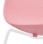 Eetkamerstoel BEE Roze-Wit
