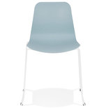 Eetkamerstoel BEE Blauw-Wit