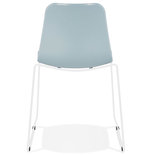 Eetkamerstoel BEE Blauw-Wit