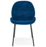 Eetkamerstoel AGATH Blauw-Zwart