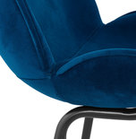 Eetkamerstoel AGATH Blauw-Zwart