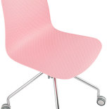 Bureaustoel RULLE Roze-Chroom