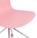 Bureaustoel RULLE Roze-Chroom