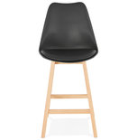 Barkruk APRIL MINI Zwart-Naturel