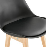 Barkruk APRIL MINI Zwart-Naturel