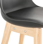 Barkruk APRIL MINI Zwart-Naturel