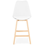 Barkruk APRIL MINI Wit-Naturel