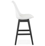 Barkruk APRIL MINI Wit-Zwart