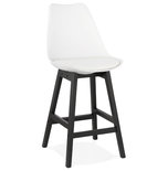 Barkruk APRIL MINI Wit-Zwart