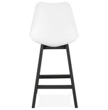 Barkruk APRIL MINI Wit-Zwart